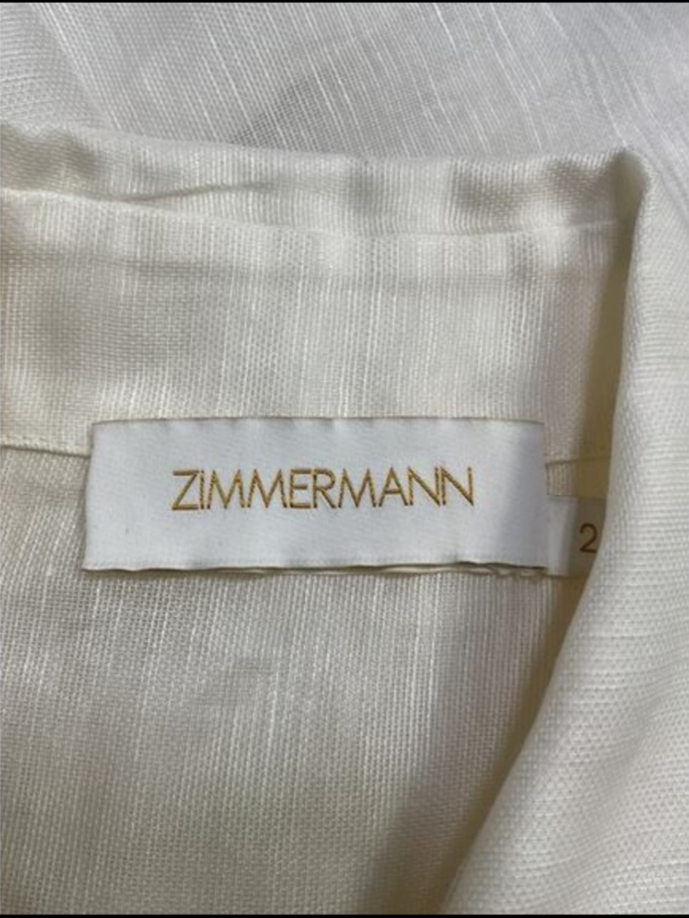 Zimmermann Cream Puff-Sleeve Tie-Neck Blouse - Picture 7 of 8